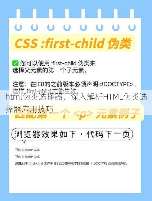 html伪类选择器