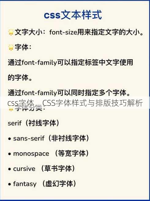 css字体