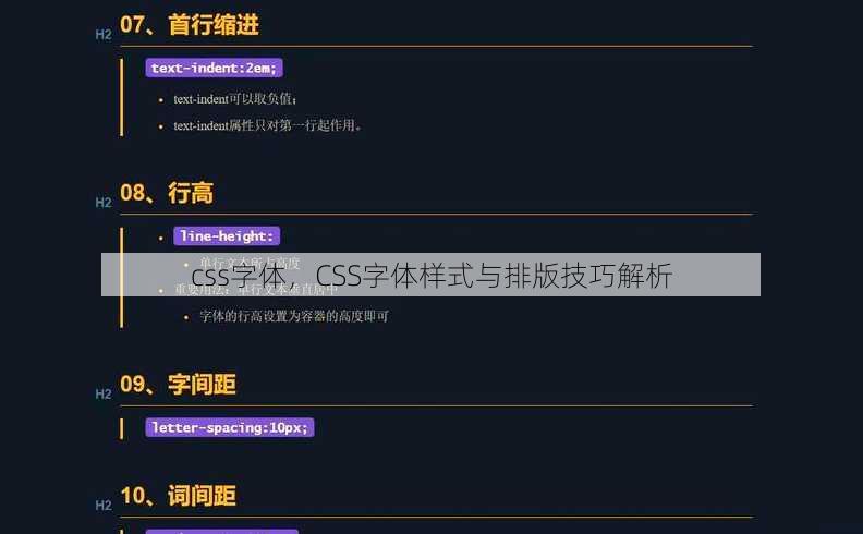 css字体