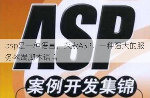 asp是一种语言