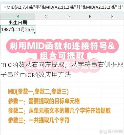 mid函数从右向左提取