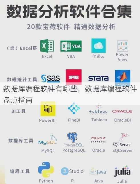 数据库编程软件有哪些