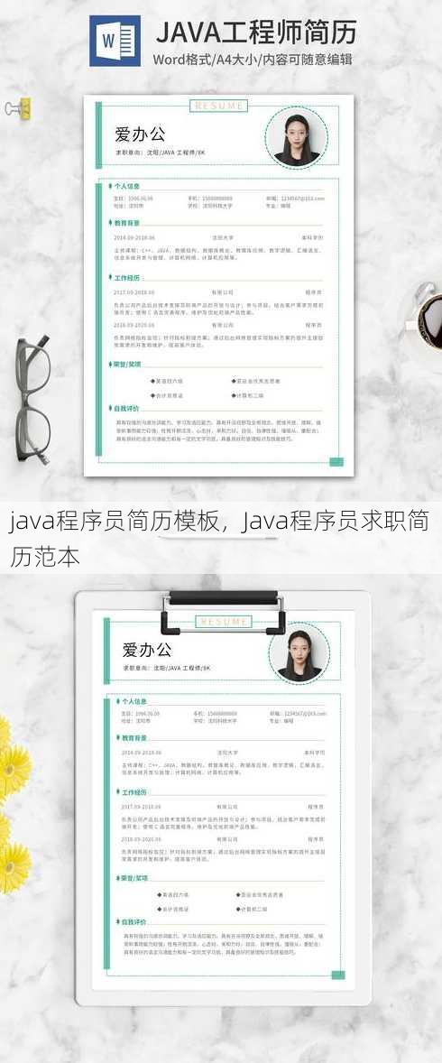 java程序员简历模板