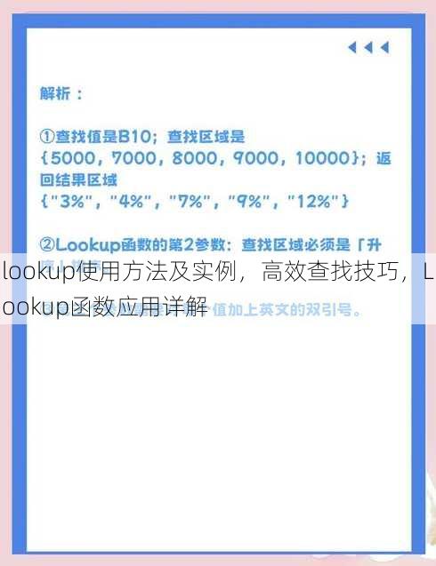 lookup使用方法及实例