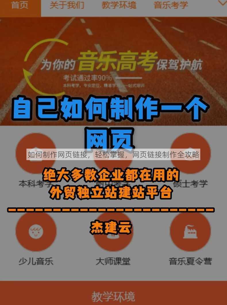 如何制作网页链接