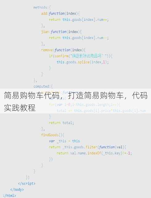 简易购物车代码