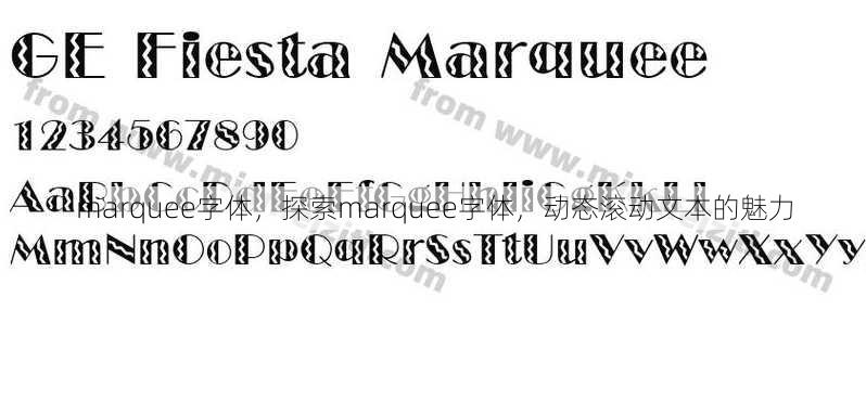 marquee字体