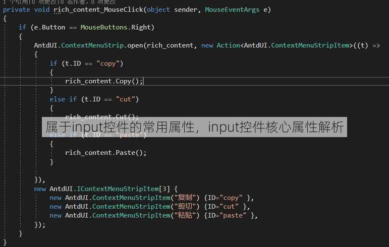属于input控件的常用属性