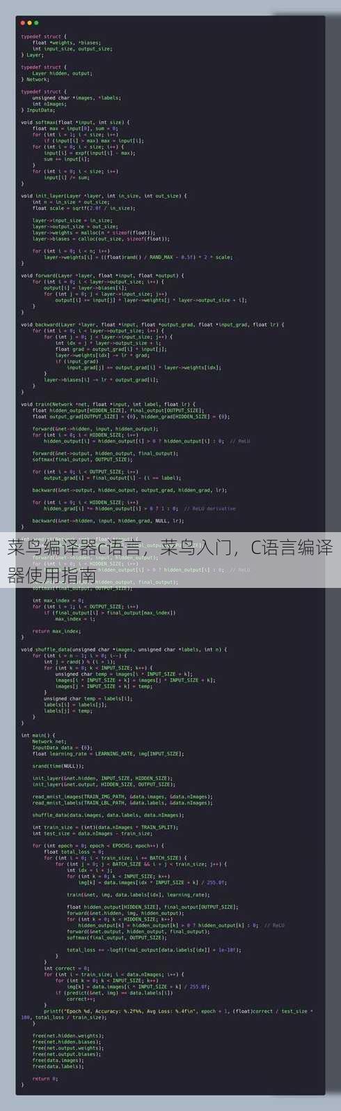 菜鸟编译器c语言