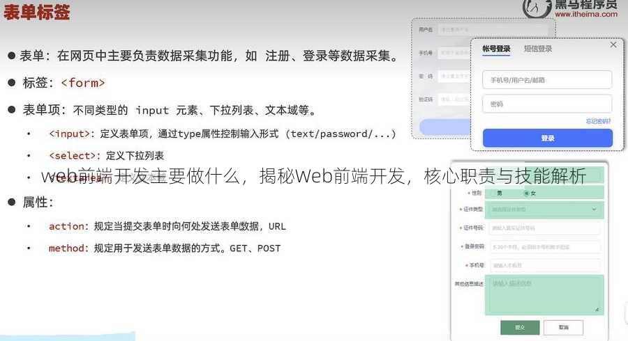 web前端开发主要做什么