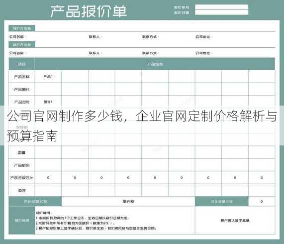 公司官网制作多少钱