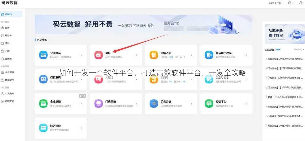 如何开发一个软件平台