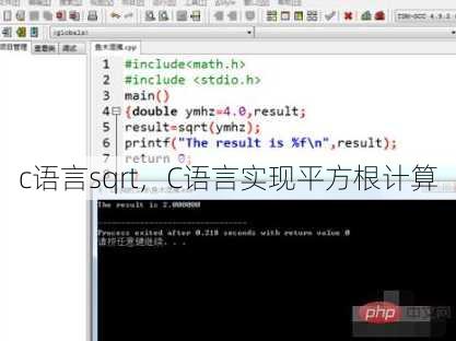c语言sqrt