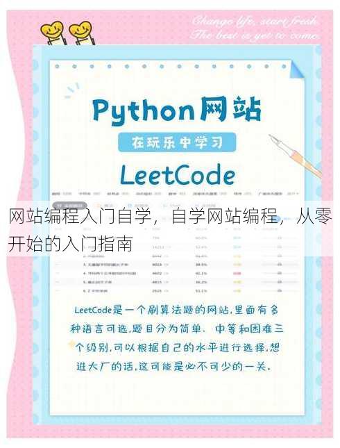 网站编程入门自学
