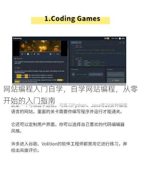 网站编程入门自学
