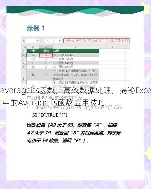averageifs函数