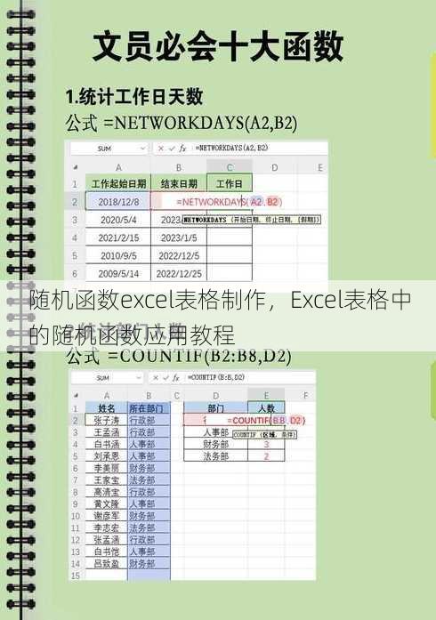 随机函数excel表格制作