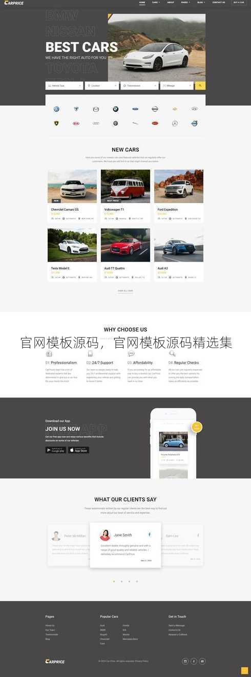 官网模板源码