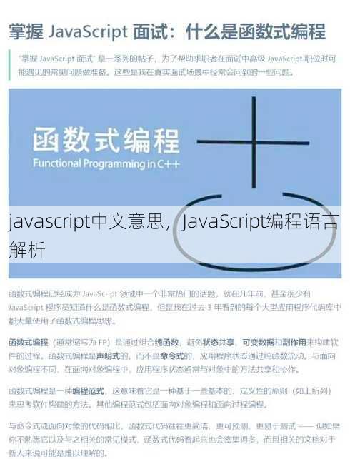 javascript中文意思