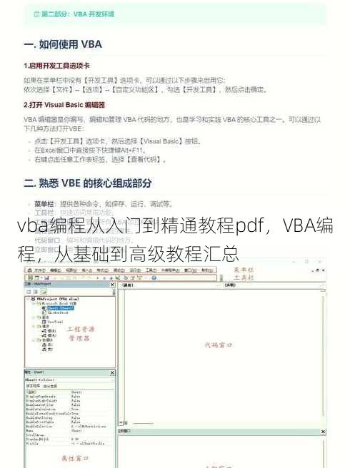 vba编程从入门到精通教程pdf