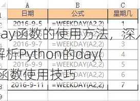 day函数的使用方法