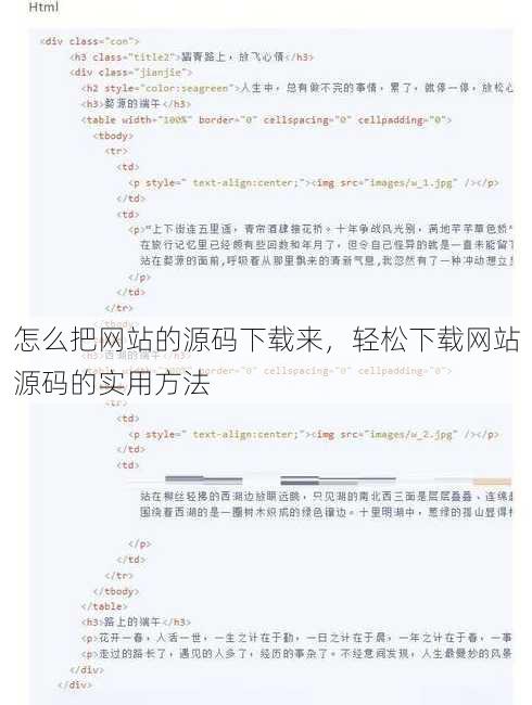 怎么把网站的源码下载来