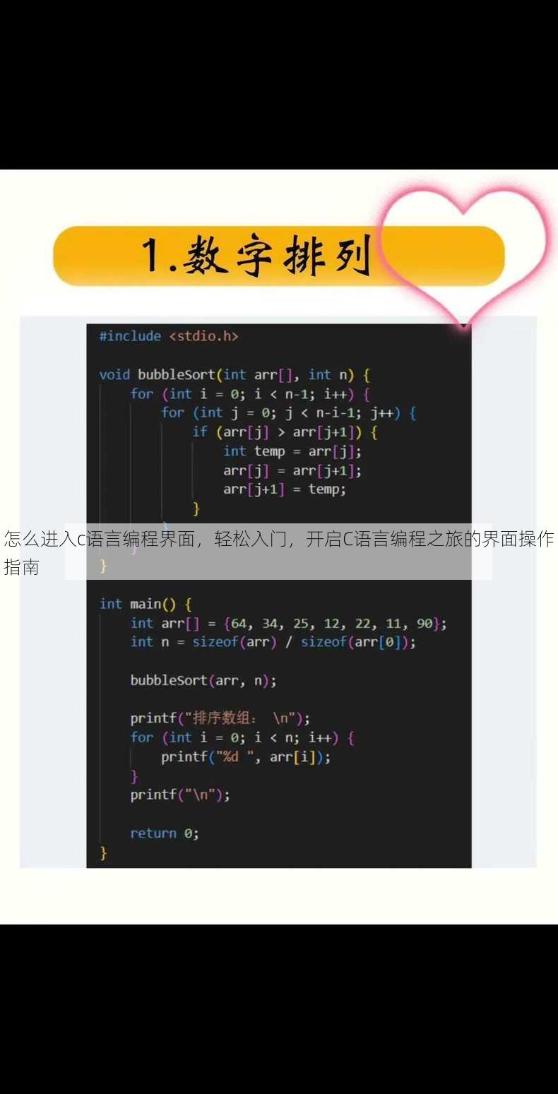 怎么进入c语言编程界面