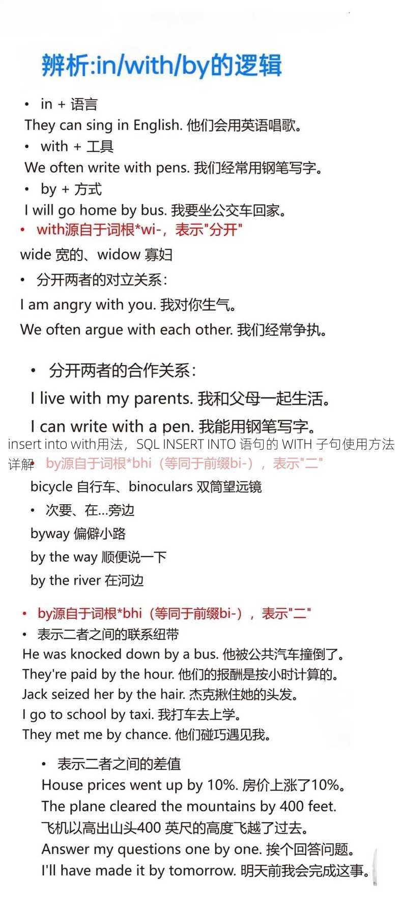 insert into with用法