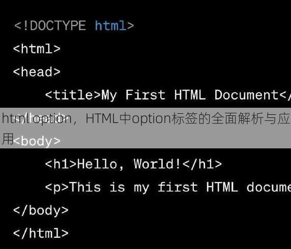 html option