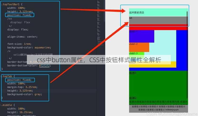 css中button属性