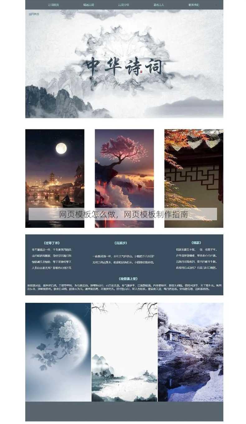 网页模板怎么做