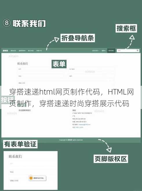 穿搭速递html网页制作代码