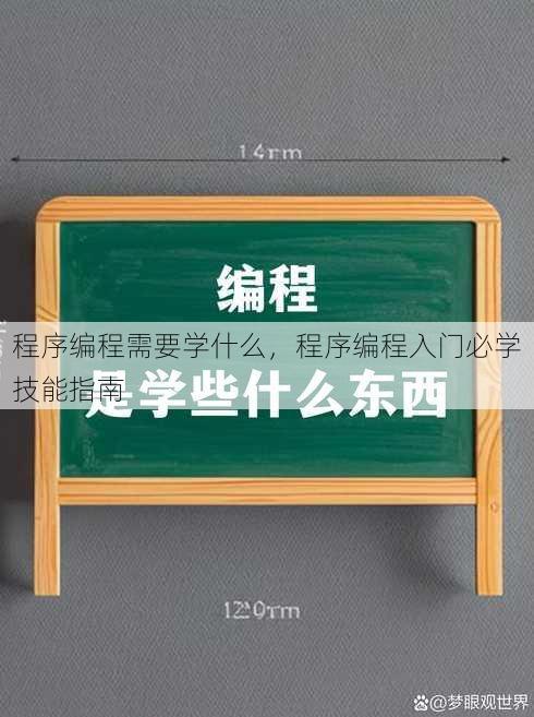 程序编程需要学什么