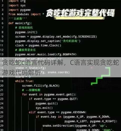 贪吃蛇c语言代码详解，C语言实现贪吃蛇游戏代码解析