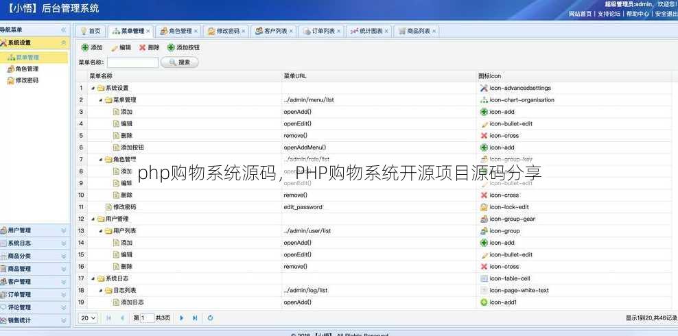php购物系统源码