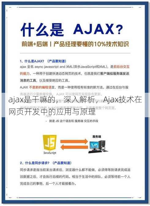 ajax是干嘛的，深入解析，Ajax技术在网页开发中的应用与原理