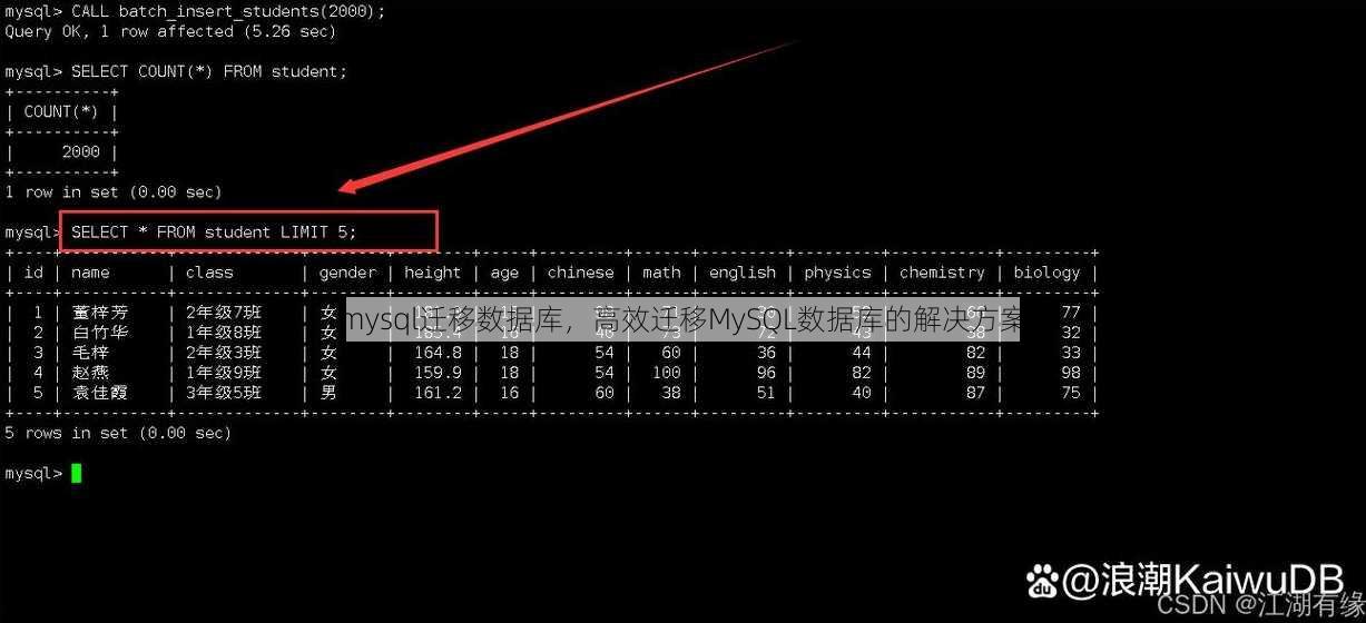 mysql迁移数据库