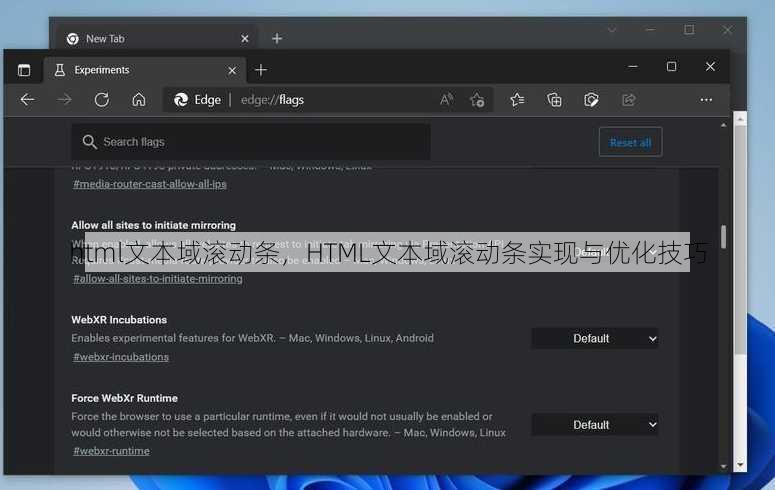 html文本域滚动条