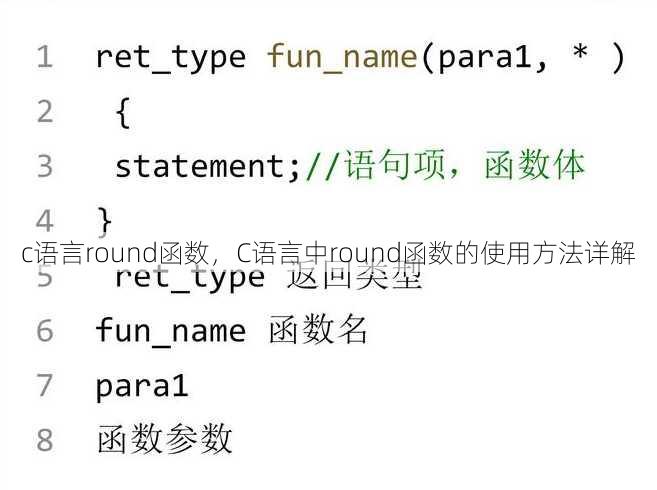 c语言round函数
