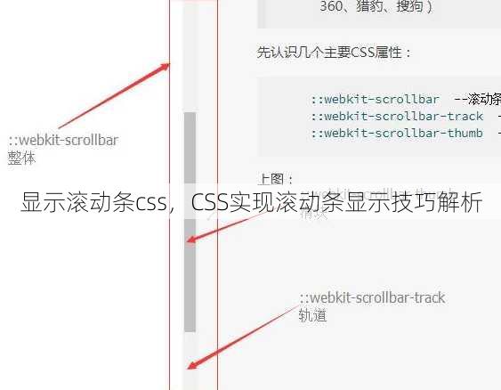 显示滚动条css，CSS实现滚动条显示技巧解析