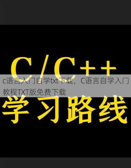 c语言入门自学txt下载，C语言自学入门教程TXT版免费下载