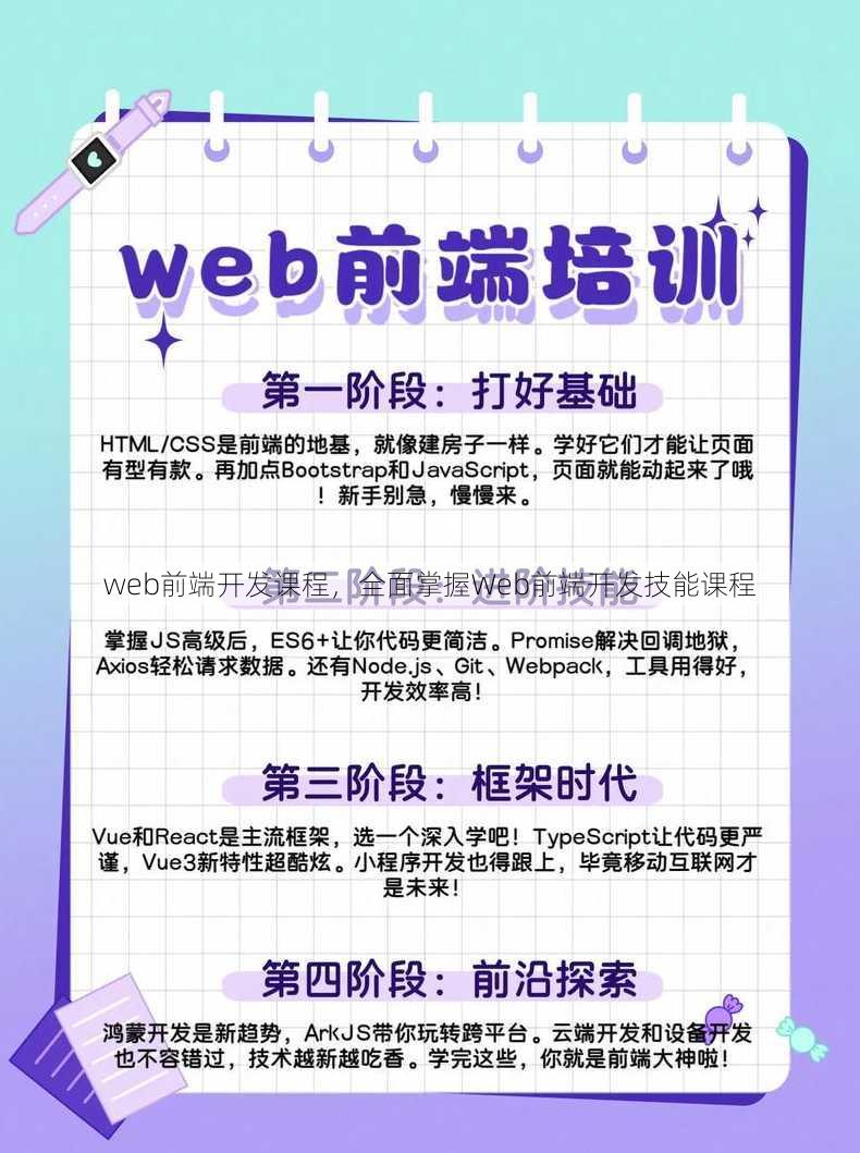 web前端开发课程，全面掌握Web前端开发技能课程
