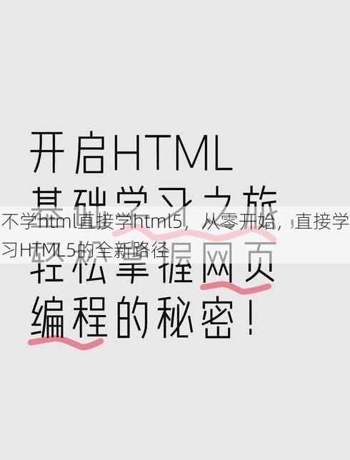 不学html直接学html5