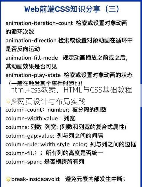 html+css教案