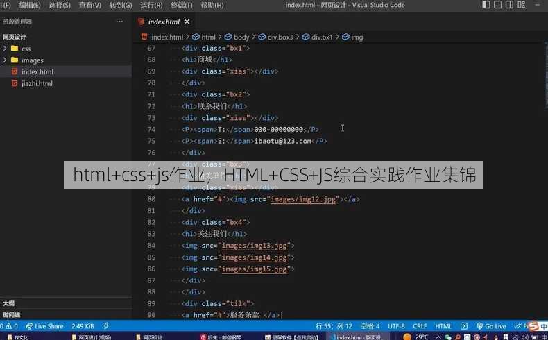 html+css+js作业