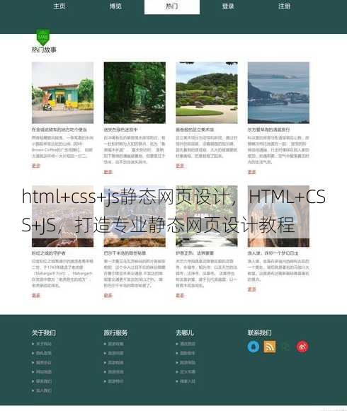 html+css+js静态网页设计，HTML+CSS+JS，打造专业静态网页设计教程