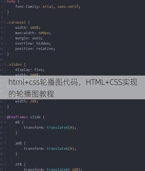 html+css轮播图代码