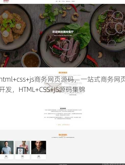 html+css+js商务网页源码，一站式商务网页开发，HTML+CSS+JS源码集锦