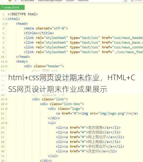 html+css网页设计期末作业