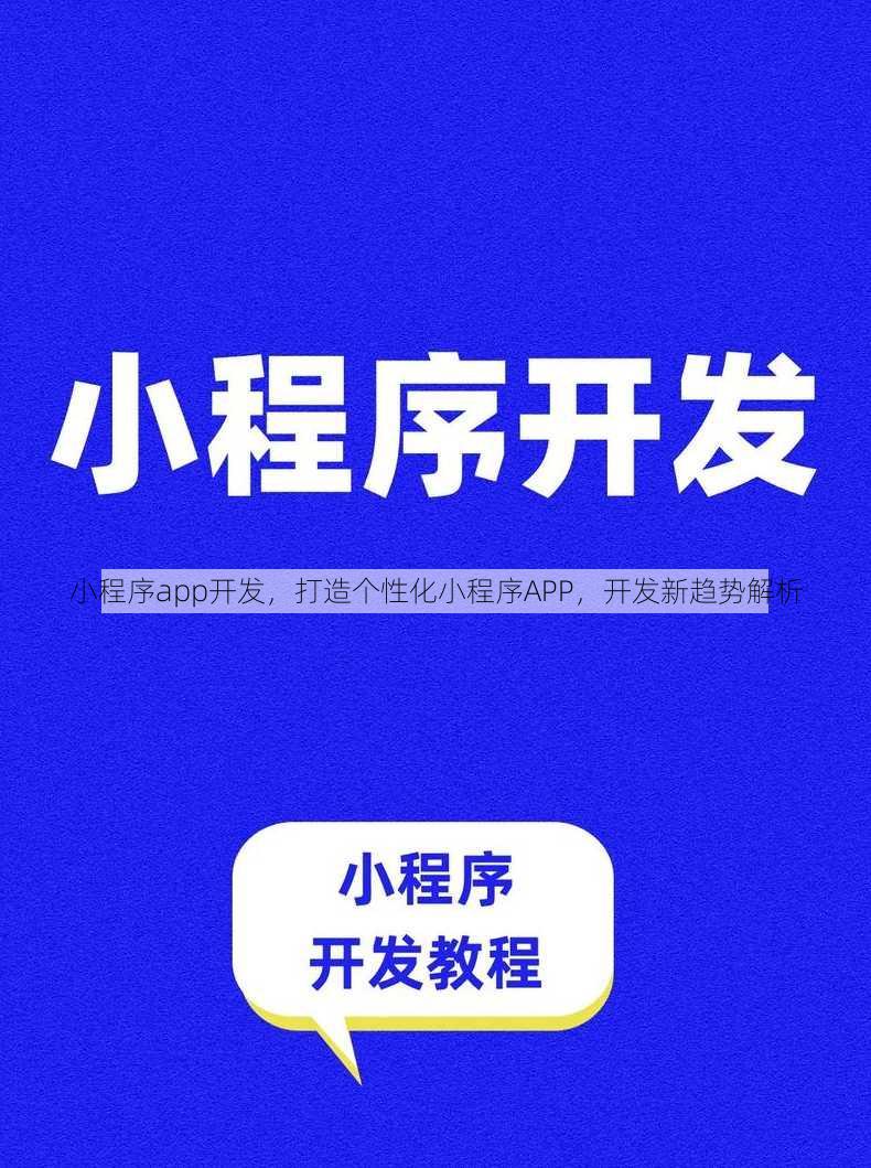 小程序app开发，打造个性化小程序APP，开发新趋势解析